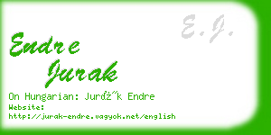 endre jurak business card